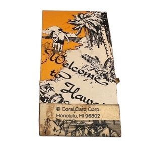 Vintage Hawaii Risqué Foldout Matchbook Hawaiian Lei